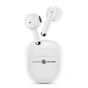 Belaidės ausinės „Music Sound Breeze“ kapsulinio dizaino su spalvotu dėklu