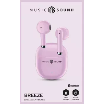 „Music Sound Breeze“ kapsuliniai „Bluetooth“ ausinės su spalvotu dėklu