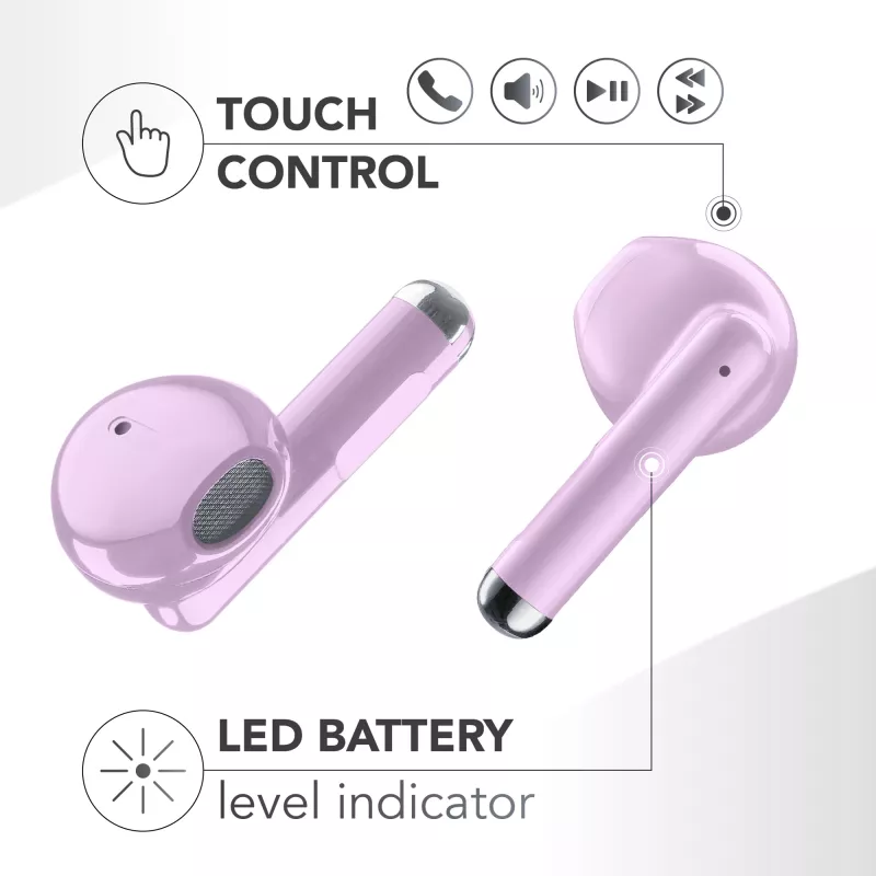 „Music Sound Breeze“ kapsuliniai „Bluetooth“ ausinės su spalvotu dėklu