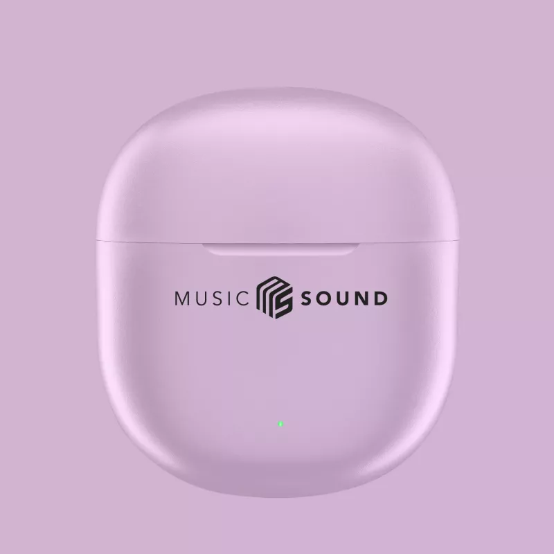 „Music Sound Breeze“ kapsuliniai „Bluetooth“ ausinės su spalvotu dėklu