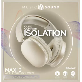 Music Sound MAXI3 belaidės ausinės su aktyviu triukšmo slopinimu