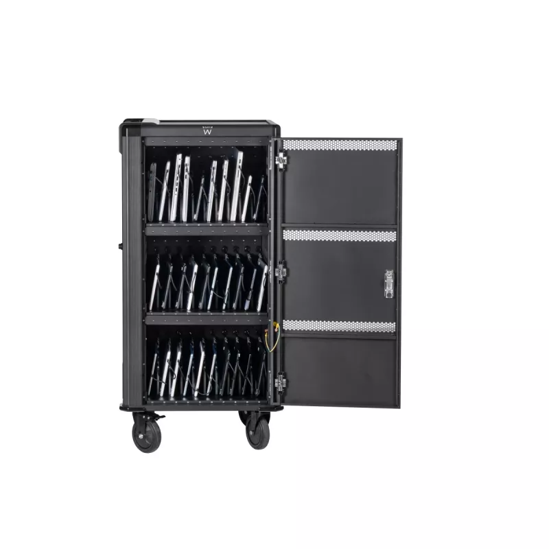 Ewent EW1702 USB-C PD įkrovimo vežimėlis, universalus, juodas, pilkas, vidaus naudojimui