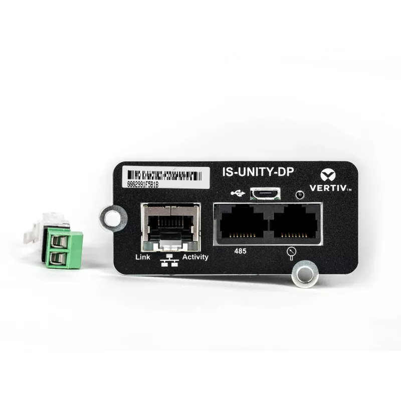 Vertiv Liebert IS-UNITY-DP tinklo kortelė, vidinė, Ethernet, 100 Mbit/s