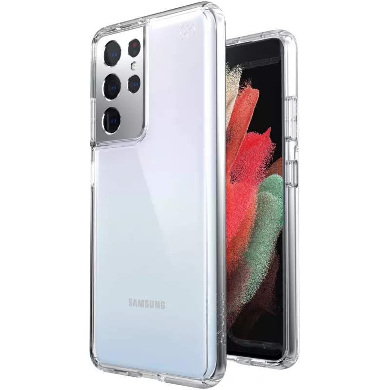 Speck Presidio Perfect Clear dėklas Samsung Galaxy S21 Ultra 5G – skaidrus