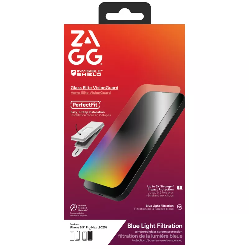 InvisibleShield Glass Elite VG ekrano apsauginis stiklas, skirtas Apple iPhone 17 Pro Max