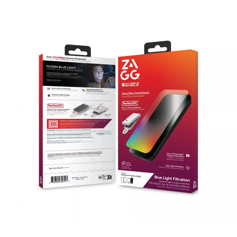 InvisibleShield Glass Elite VG ekrano apsauginis stiklas, skirtas Apple iPhone 17 Pro Max