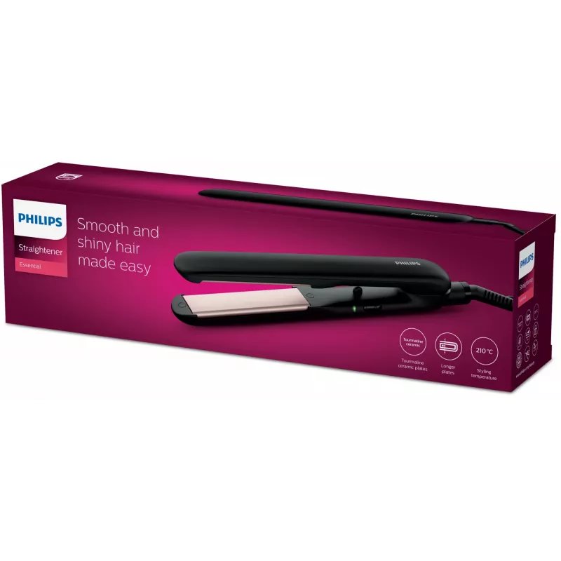 Philips Essential HP8321/00 plaukų tiesintuvas, juodas