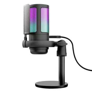 Trust GXT 238 Auron Black profesionalus podcast mikrofonas USB