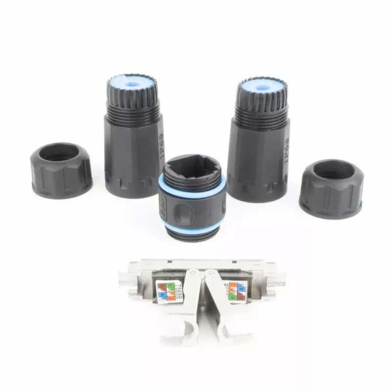 ACT SD6521 CAT6A lauko IP68 kabelių lizdas