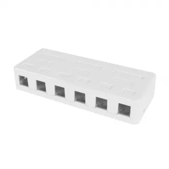 ACT FA6032 Montažinė dėžutė 6 keystone lizdams, tuščia