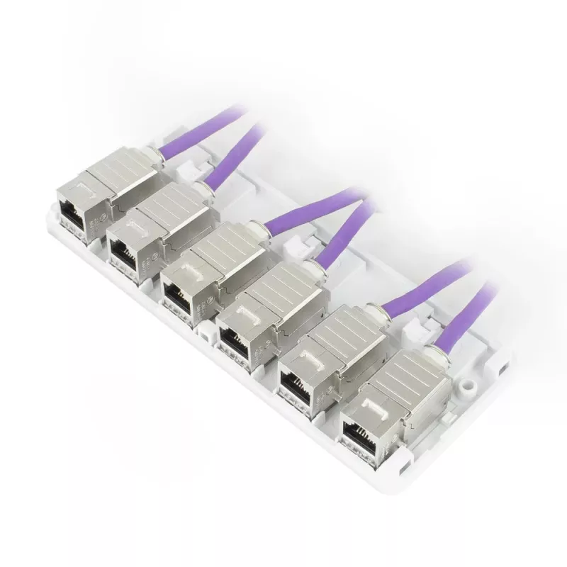 ACT FA6032 Montažinė dėžutė 6 keystone lizdams, tuščia