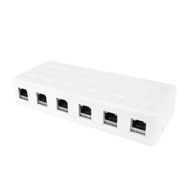 ACT FA6032 Montažinė dėžutė 6 keystone lizdams, tuščia