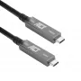 ACT USB-C 3.2 Gen2 aktyvus optinis kabelis (AOC), skirtas jutikliniams ekranams, vaizdui, duomenims, maitinimui, 3m