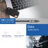 ACT USB-C 3.2 Gen2 aktyvus optinis kabelis (AOC), skirtas jutikliniams ekranams, vaizdui, duomenims, maitinimui, 3m