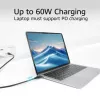 ACT USB 3.2 Gen 2 (3.1 Gen 2) 10Gbps 60W USB Type-C laidas, 1 m, juodas