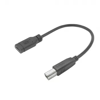 Adapterio laidas ACT USB-C (moteriška) į USB-B 2.0 spausdintuvui, 0,2 m