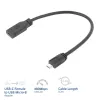 Laidas adapteris ACT USB Type-C moteriškas į USB micro B 2.0 vyriškas 0,2 m