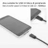 Laidas adapteris ACT USB Type-C moteriškas į USB micro B 2.0 vyriškas 0,2 m
