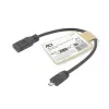 Laidas adapteris ACT USB Type-C moteriškas į USB micro B 2.0 vyriškas 0,2 m