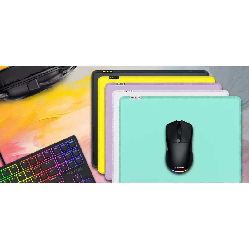 Pelėdų kilimėlis HATOR Tonn EVO M Gaming baltas