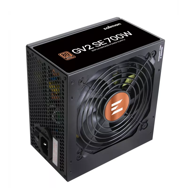 Zalman ZM700-GV2SE maitinimo blokas 700 W 20+4 pin ATX ATX Juodas