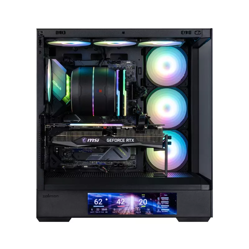 Korpusas Zalman P40 DS BLACK Midi Tower