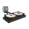 Zalman ALPHA24 Black CPU skysčio aušintuvas su 280 mm radiatoriumi, 2 x 140 mm ARGB ventiliatoriais