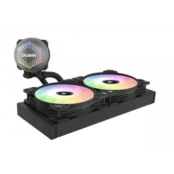 Zalman ALPHA24 Black CPU skysčio aušintuvas su 280 mm radiatoriumi, 2 x 140 mm ARGB ventiliatoriais