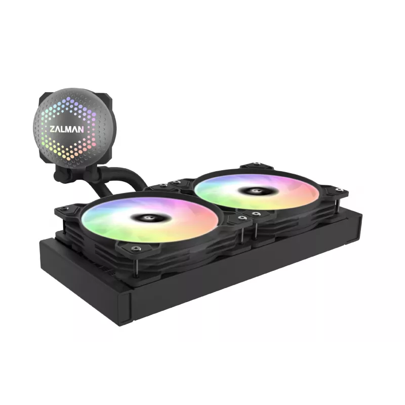 Zalman ALPHA24 Black CPU skysčio aušintuvas su 280 mm radiatoriumi, 2 x 140 mm ARGB ventiliatoriais