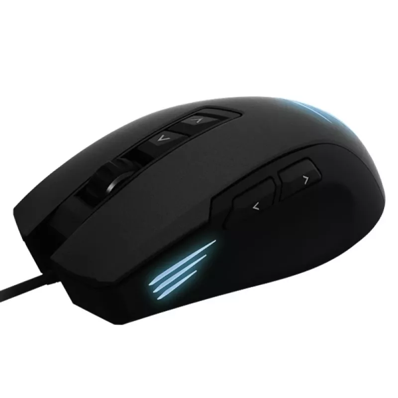 Zalman ZM-GM7 pelė žaidimams, dešinei rankai, USB Type-A, mėlynas LED, 12000 DPI