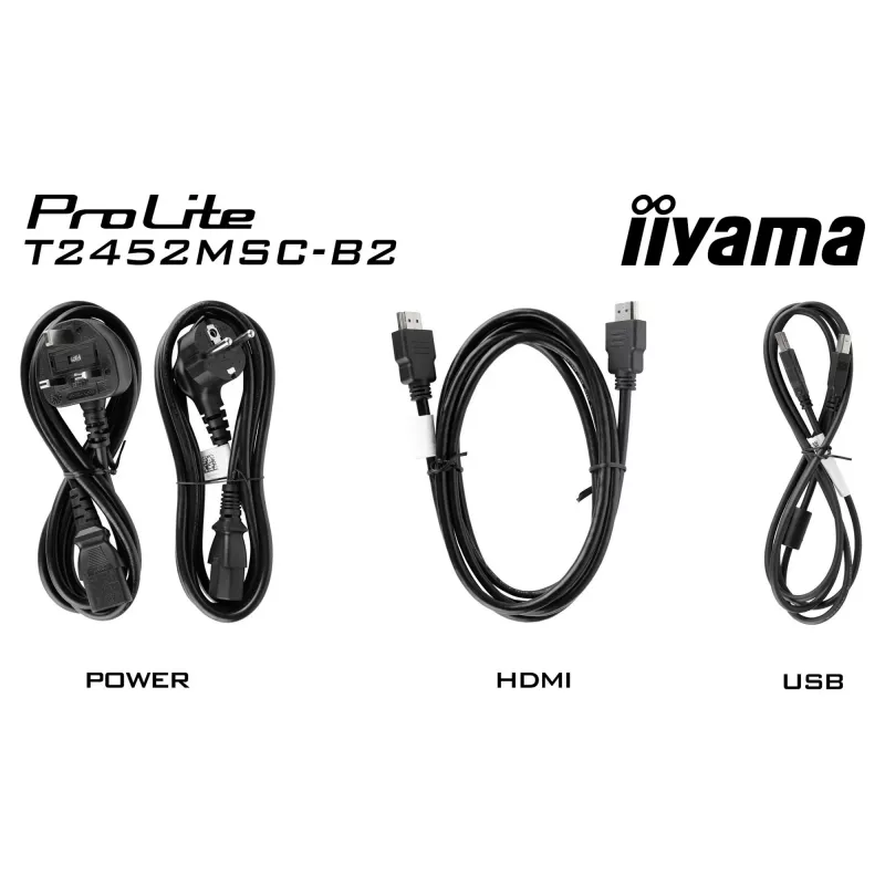 Monitorius liečiamasis iiyama ProLite T2452MSC-B2 23,8 col. Full HD