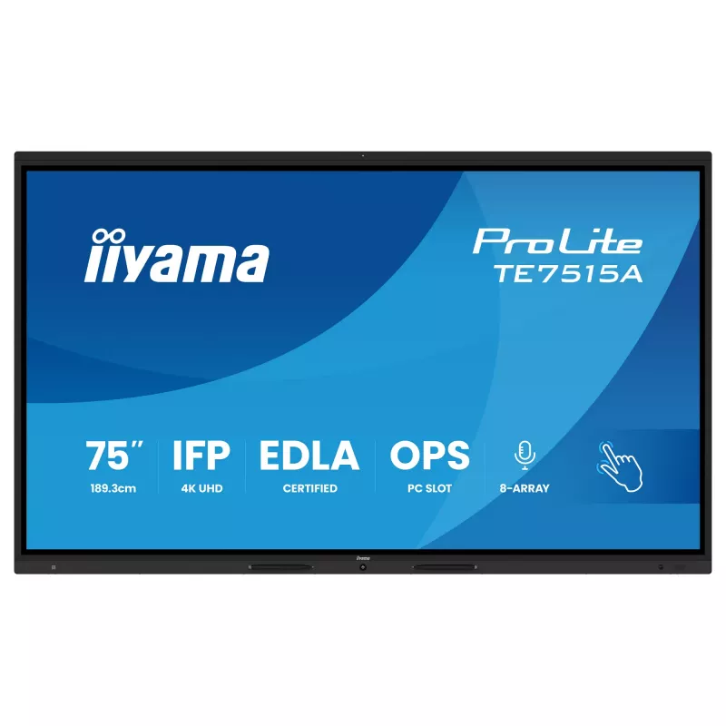 iiyama ProLite TE7515A-B2AG 75 colių 4K lietimui jautrus ekranas