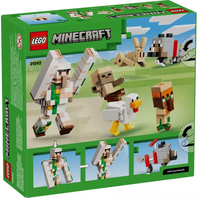 LEGO Minecraft 21592 Vištos Jokio Dykumos Ataka (428 vnt.)