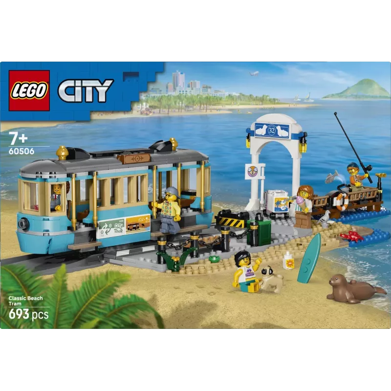 LEGO City 60506 Klasikinis paplūdimio tramvajus (693 dalių)