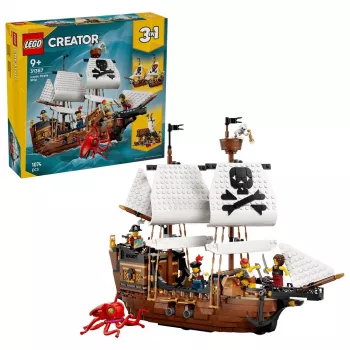 LEGO Creator 3-in-1 31387 Ikoniškas piratų laivas (1074 dalių)