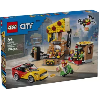 LEGO City 60496 Picos pristatymo patirtis su transporto priemonėmis (494 dalys)