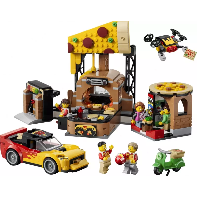 LEGO City 60496 Picos pristatymo patirtis su transporto priemonėmis (494 dalys)