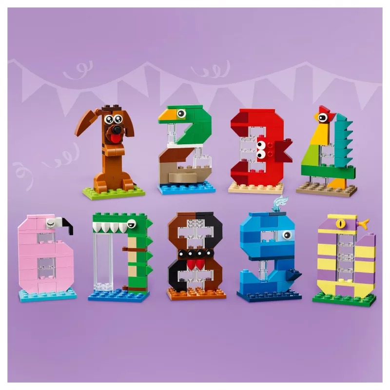 LEGO 40807 Gimtadienio skaičiai - gyvūniniai torto papuošimai (281 detalė)
