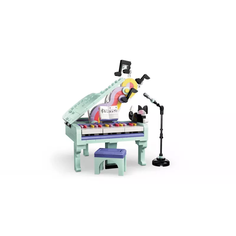 LEGO Creator 3-in-1 31392 Muzikinis dekoras – pianinas su kate (485 dalių)