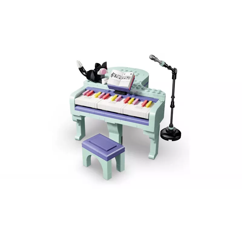 LEGO Creator 3-in-1 31392 Muzikinis dekoras – pianinas su kate (485 dalių)