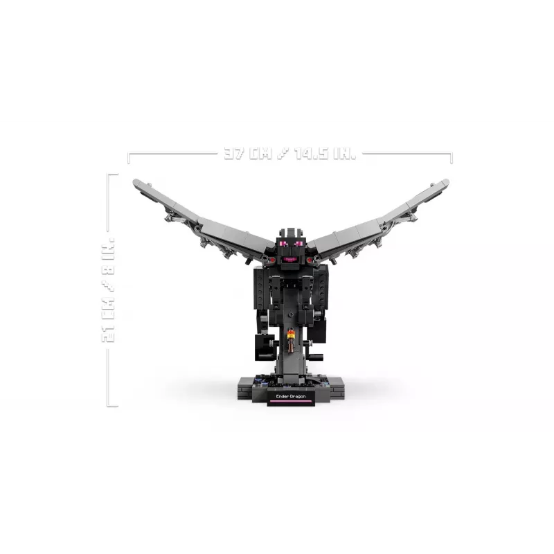 LEGO Minecraft 21595 Ender Dragon – Statoma didelė figūra (710 detalių)