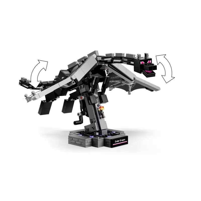 LEGO Minecraft 21595 Ender Dragon – Statoma didelė figūra (710 detalių)