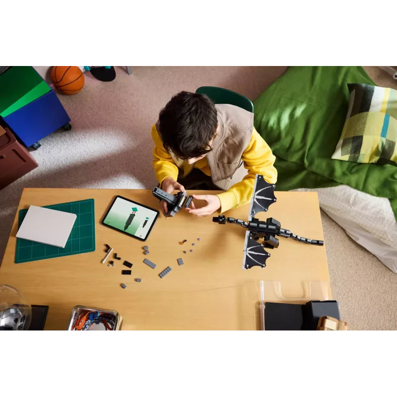 LEGO Minecraft 21595 Ender Dragon – Statoma didelė figūra (710 detalių)
