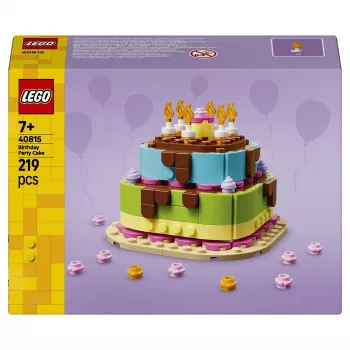 LEGO 40815 Gimtadienio tortas – Statomas tortas su žvakėmis (219 dalių)