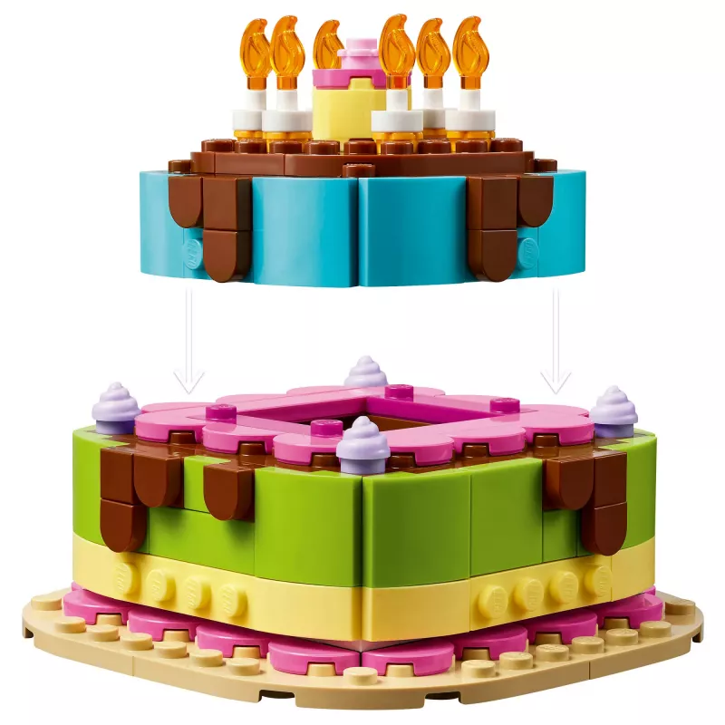 LEGO 40815 Gimtadienio tortas – Statomas tortas su žvakėmis (219 dalių)