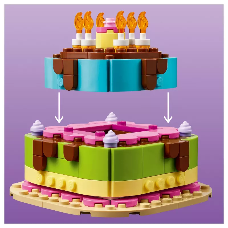 LEGO 40815 Gimtadienio tortas – Statomas tortas su žvakėmis (219 dalių)