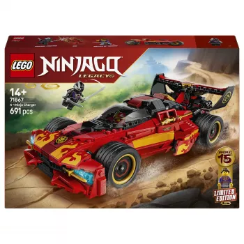 LEGO NINJAGO 71867 X-1 Ninja Charger 15-metis jubiliejus (691 detalė)