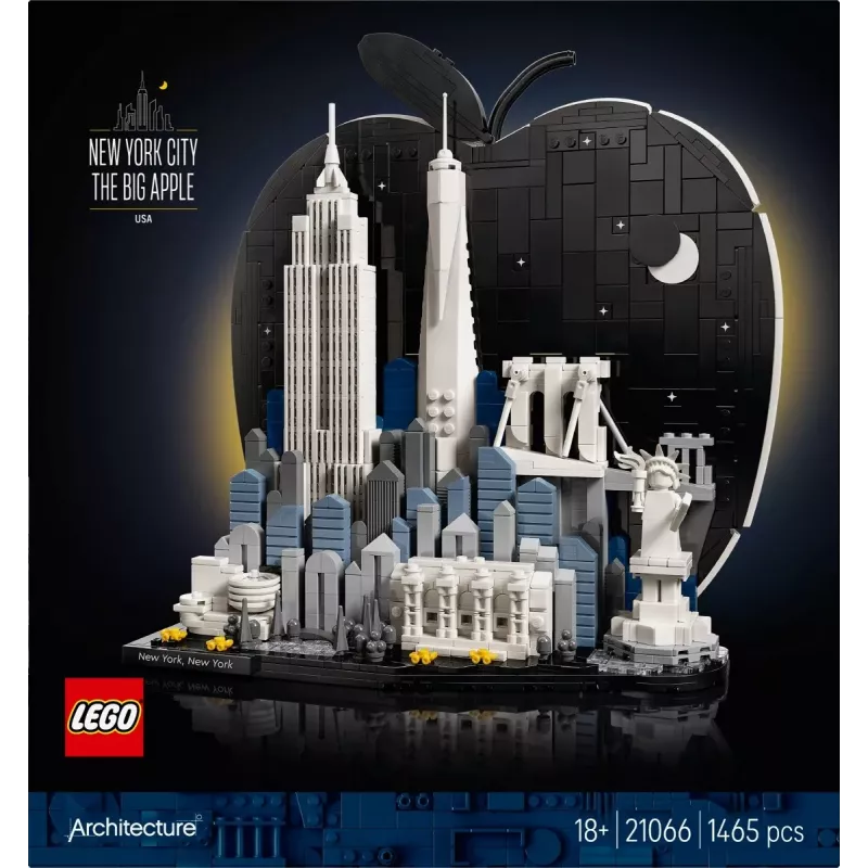 LEGO Architecture 21066 Niujorkas – Didysis obuolys (1465 dalių)