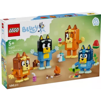 LEGO Bluey 11217 Statybinė Bluey šeima (466 dalių)