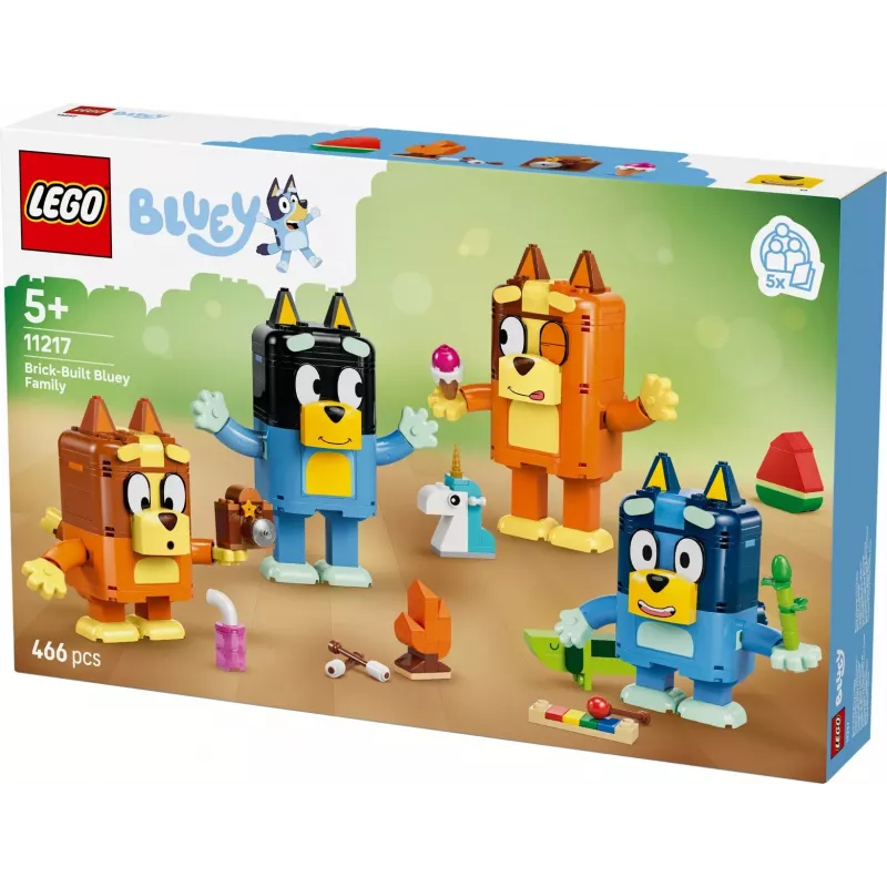 LEGO Bluey 11217 Statybinė Bluey šeima (466 dalių)